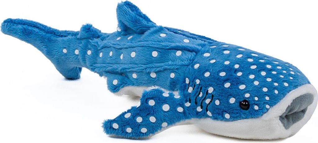Kuscheltier Walhai blau/weiß 28 cm Plüschtier Produktbild 