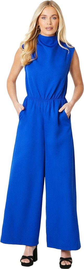 Principles - "Occasion" Jumpsuit Wasserfallausschnitt für Damen DH7089 (42 DE) (Kobalt)