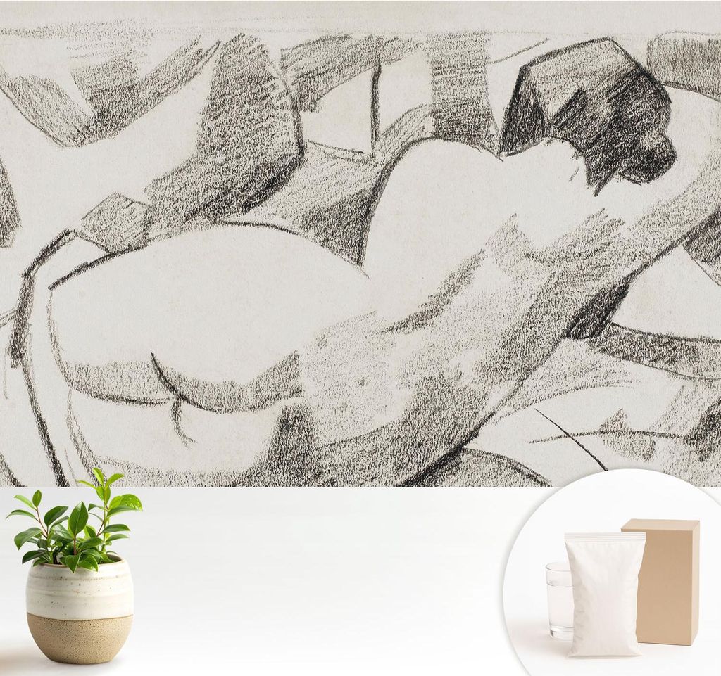 Fototapete - 104x70 cm - Tapete - Wandtapete - Wandbilder - Dekofolie - Tapete Folie - Wand - Dekoration - Wohnzimmer - Eine lügnerische Figur