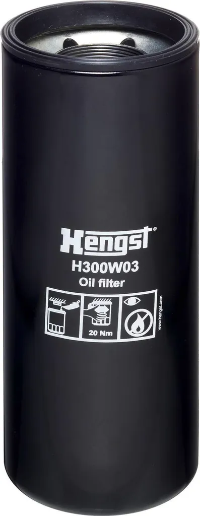 Filtre à huile HENGST FILTER H300W03 pour performance moteur optimale