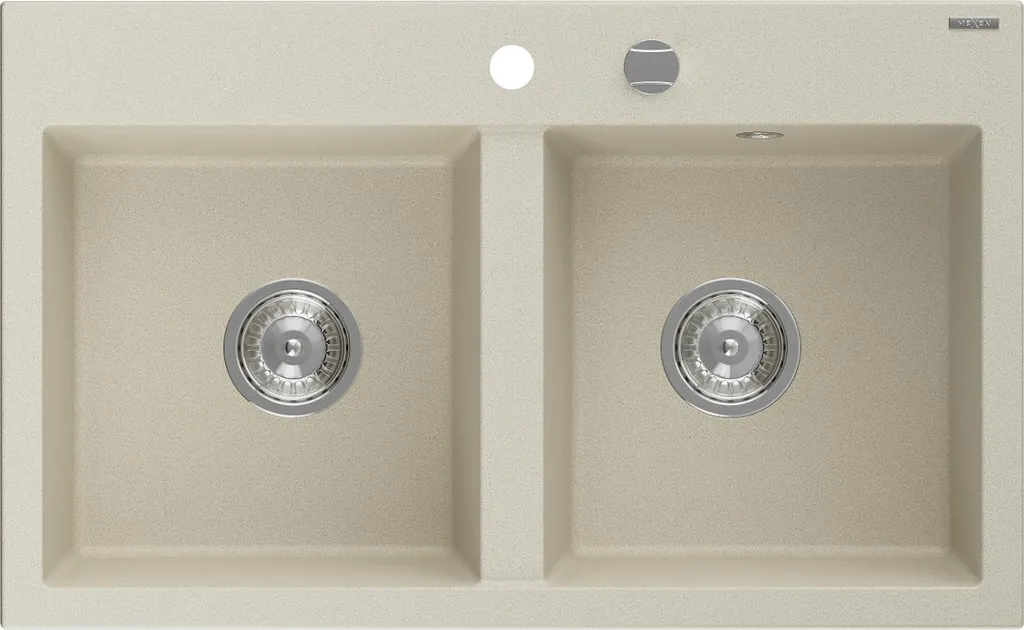 Recensione Lavello Granito 2 Vasche Mexen Hektor 80x48 Beige 6521802000-69