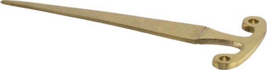 Kerzenlochbohrer Messing Gold Länge 17 cm