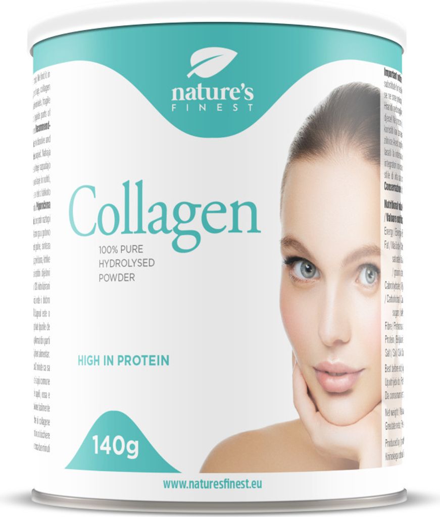 Nature's Finest Collagen Pulver Natrliches Kollagen Protein fr Haut, Haare, Ngel und Gelenke 140 g