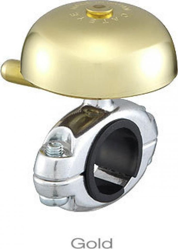 CATEYE Klingel OH-2200 Gold Gold - laute Fahrradglocke mit klarem Klang