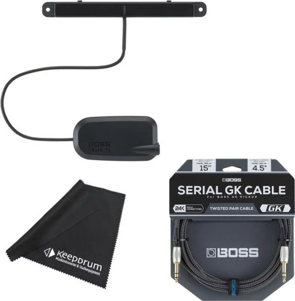Micro pour basse Boss GK-5B Kit Complet avec Câble de Connexion GK