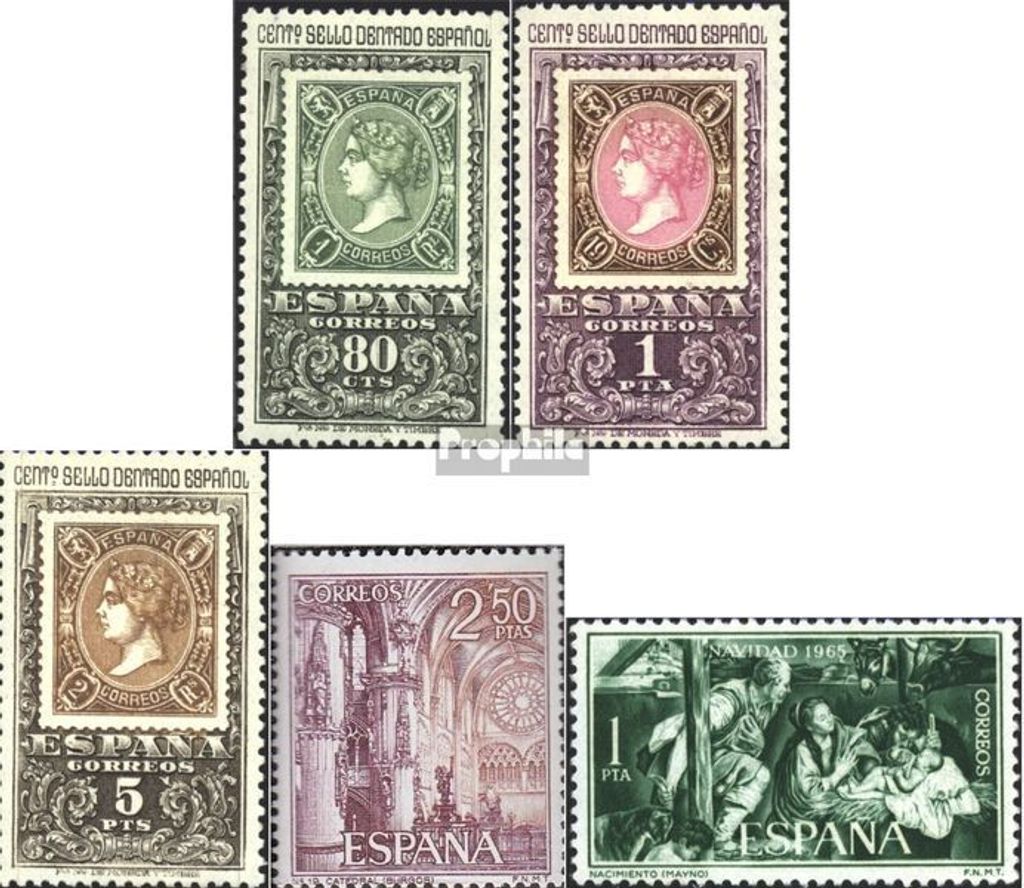 Briefmarken Spanien 1966 Mi 1581-1583,1584,1585 (kompl.Ausg.) postfrisch Sondermarken