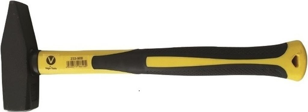 Schlosserhammer Hammer 800g mit Fiberglass Stiel Stielschutzhülse