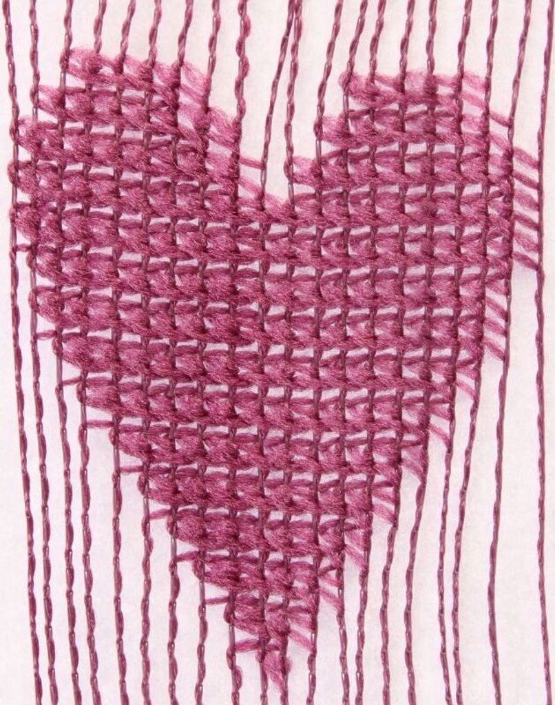 Raumteiler Türvorhang Gardine Vorhang Dekoration Herz Design lila