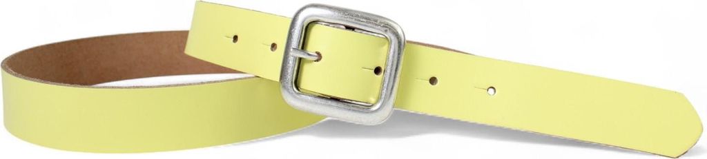 FRONHOFER Damen Ledergürtel ca. 2.8 cm mit quadratischer silberner Gürtelschnalle, echt Ledergürtel