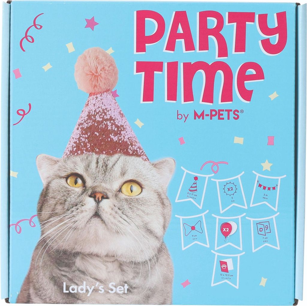 M-Pets Party time Lady Dekoration für Katzen