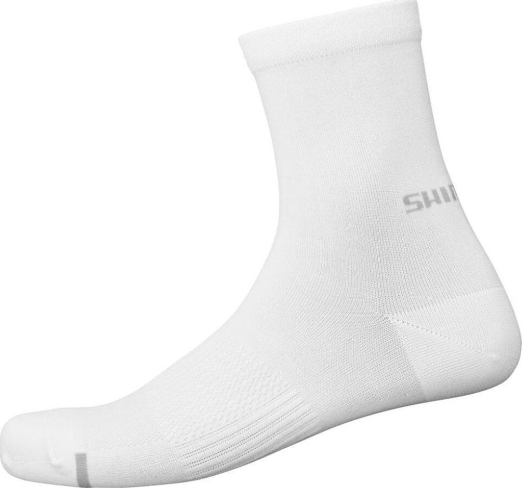 SHIMANO Klassische Fahrradsocken - PERFORMANCE MID - Weiß 36-40