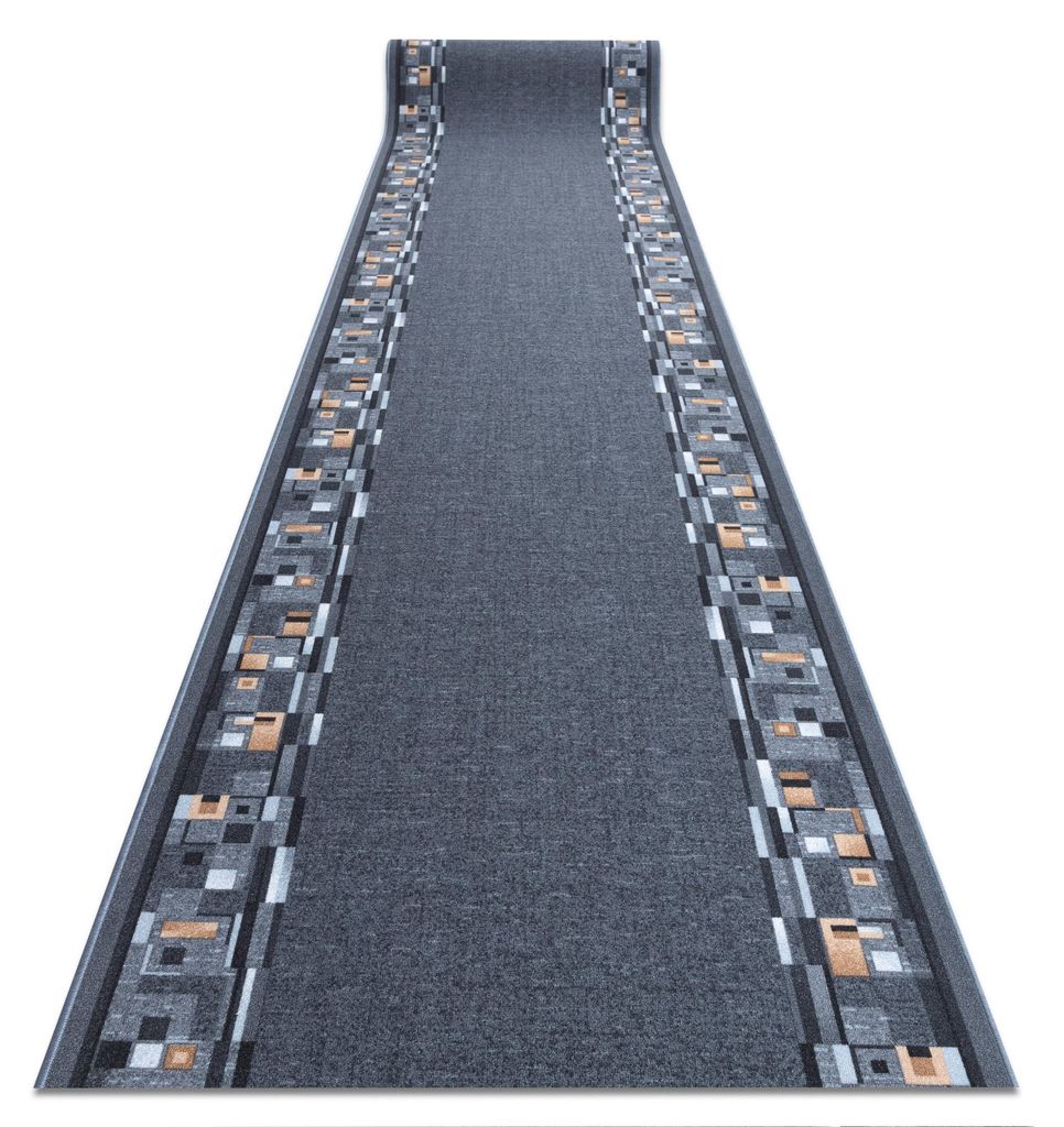 TAPIS DE COULOIR ANTIDÉRAPANT BOMBAY gris 80cm gris 80x140 Image du produit 