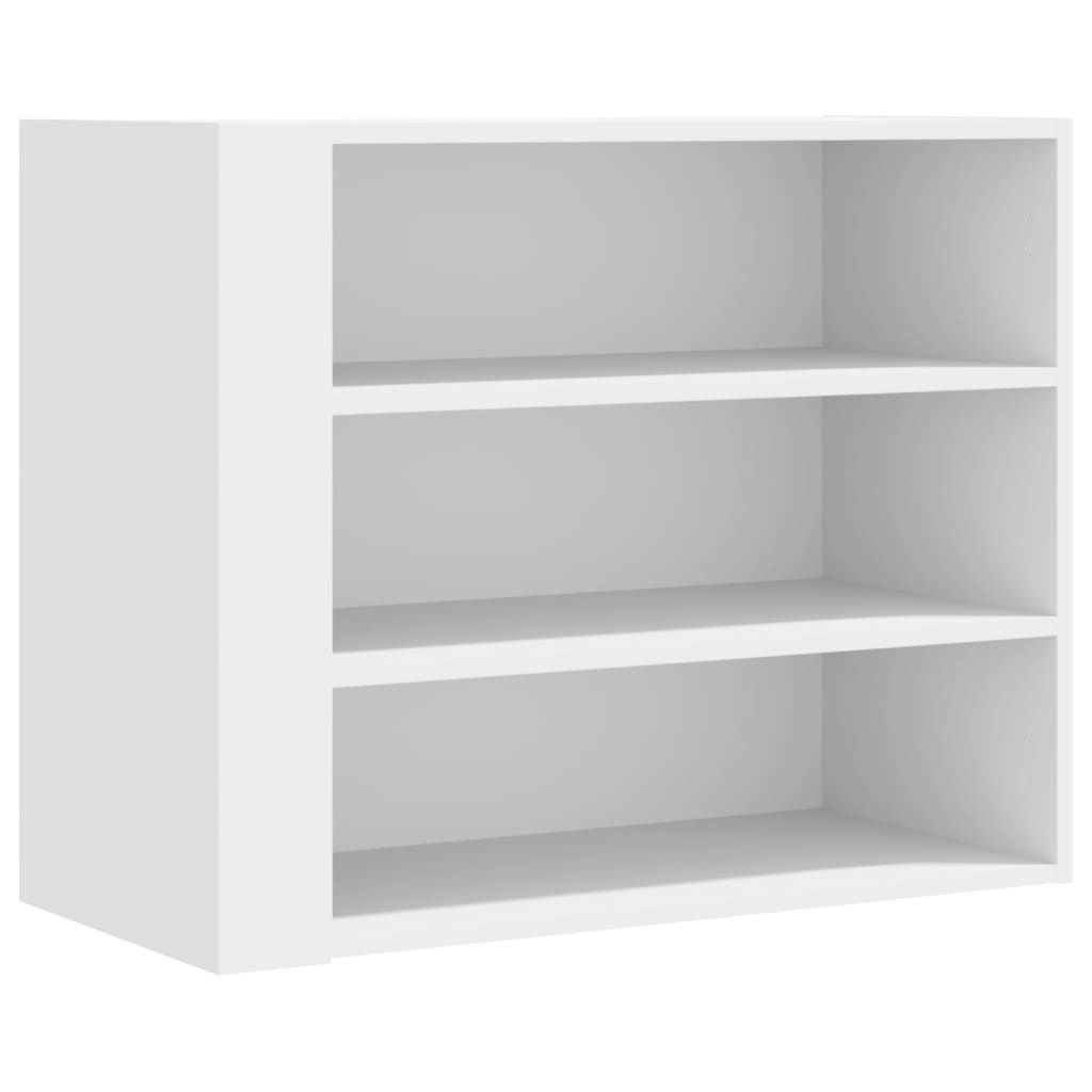 vidaXL Wandregal Weiß 75x35x60 cm Holzwerkstoff