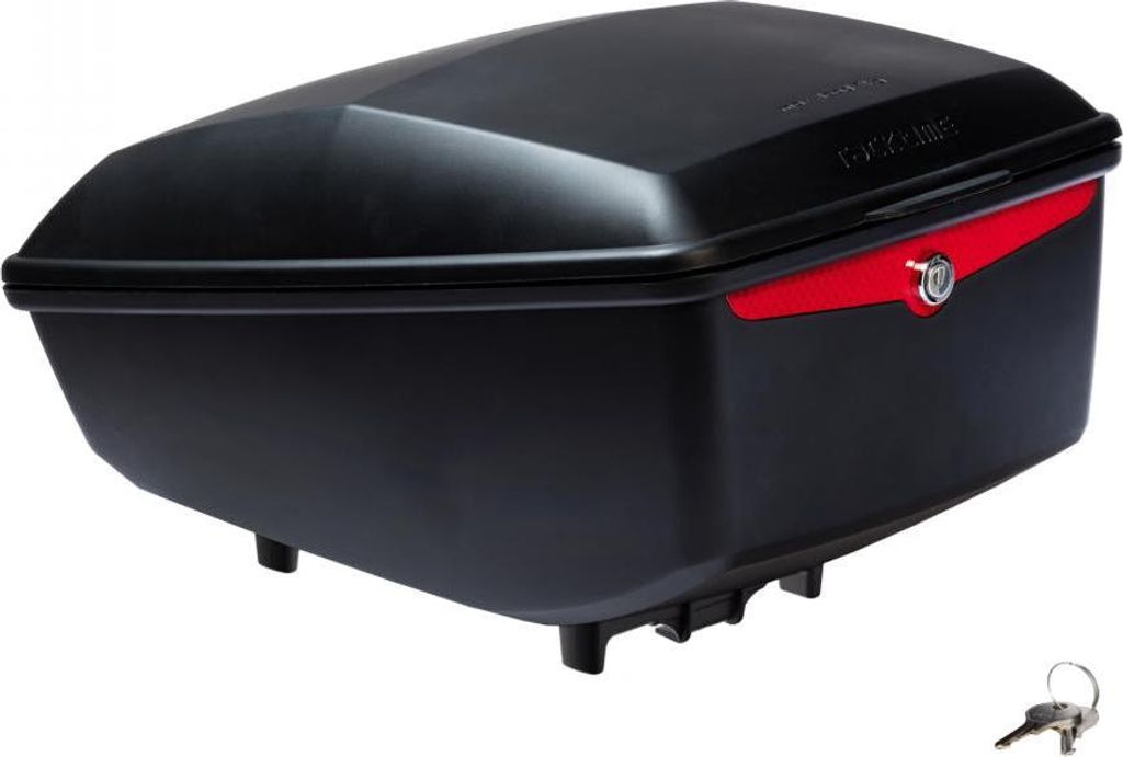 Racktime Tour Box 2.0 12 Liter schwarz - abschließbarer Fahrradkoffer mit vor...
