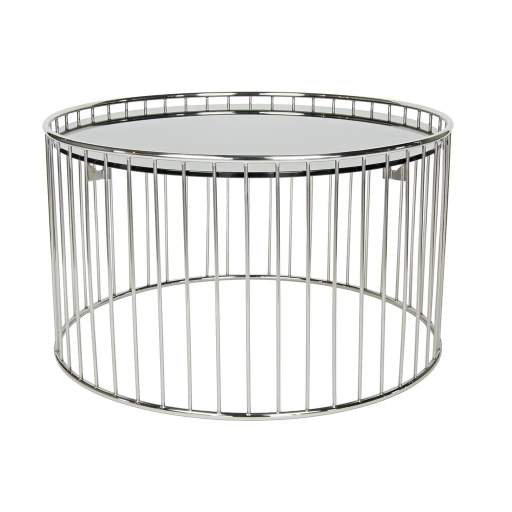 Table d'appoint ronde 60 cm en verre noir pour un salon design et cosy