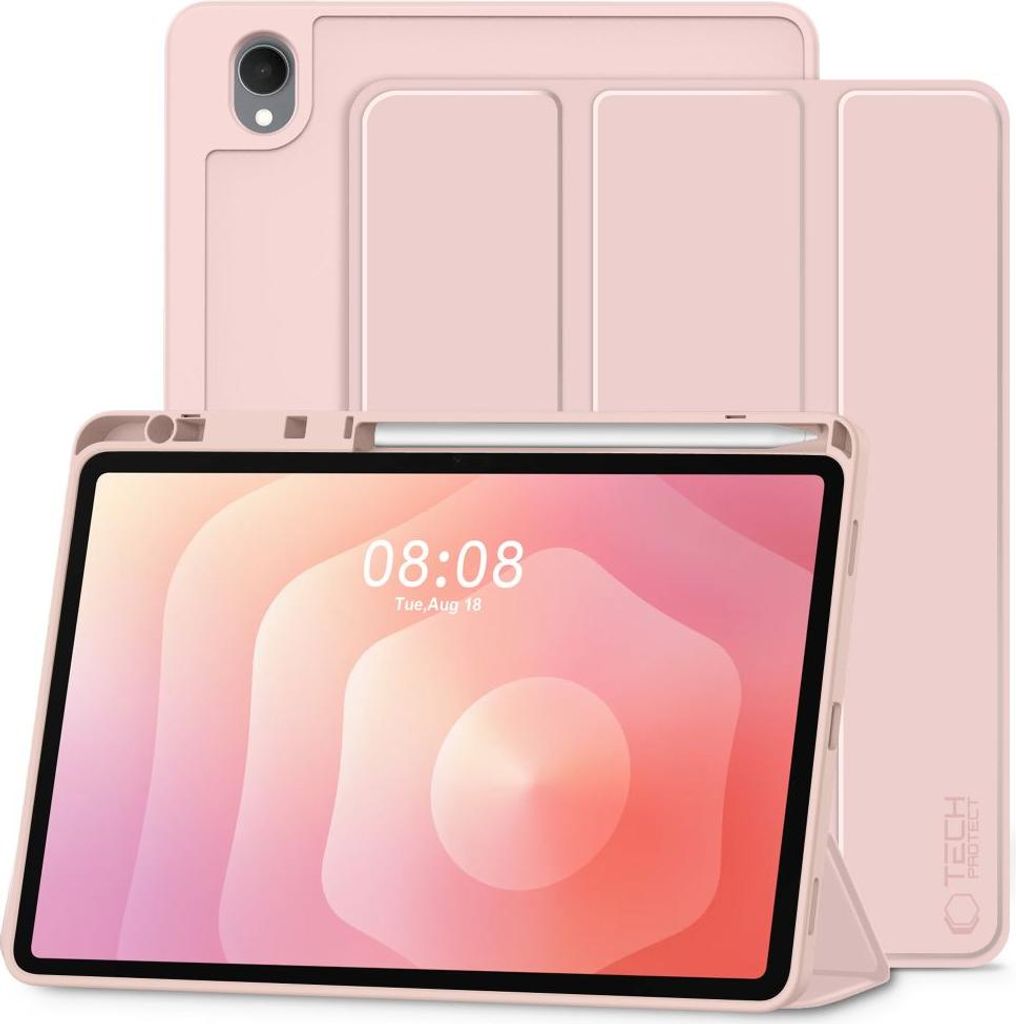 Schutzhülle mit Klappe für Galaxy Tab S11 11", Tech-Protect SC Pen, Rosa