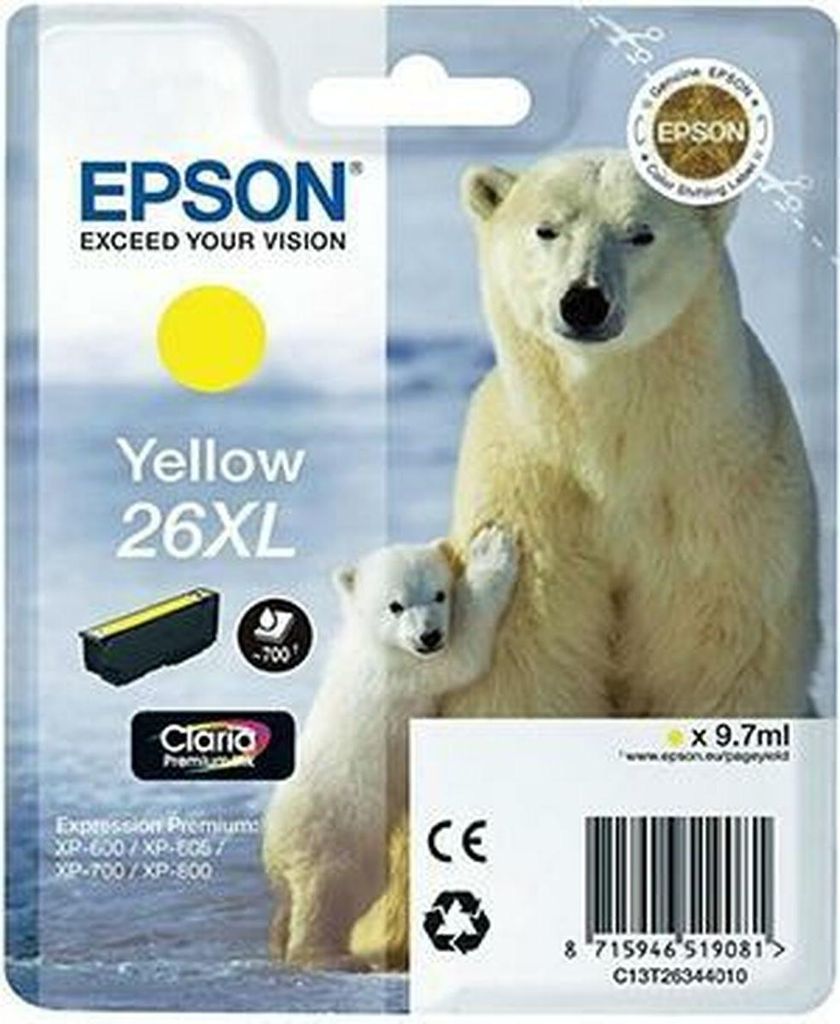 Epson 26XL Druckerpatrone gelb Produktbild 