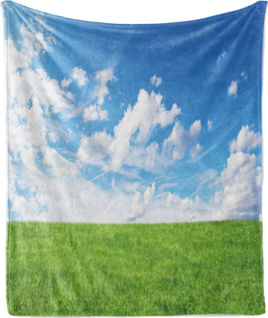 Plaid ABAKUHAUS Flanella Pile 125x175 cm Stampa Digitale Nuvole