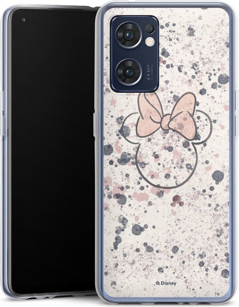 DeinDesign Handyhülle für Oppo Find X5 Lite Silikon Hülle Case Smartphone Schutzhülle Disney Minnie Mouse Wasserfarbe
