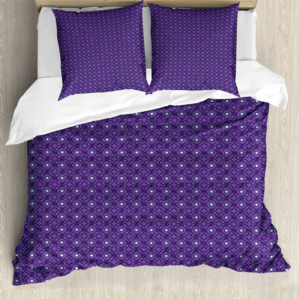 ABAKUHAUS Geometrisch Bettbezug Set für Einzelbetten, Ornamentales Design-Linien, Milbensicher Allergiker geeignet mit Kissenbezug, 155 cm x 220 c...