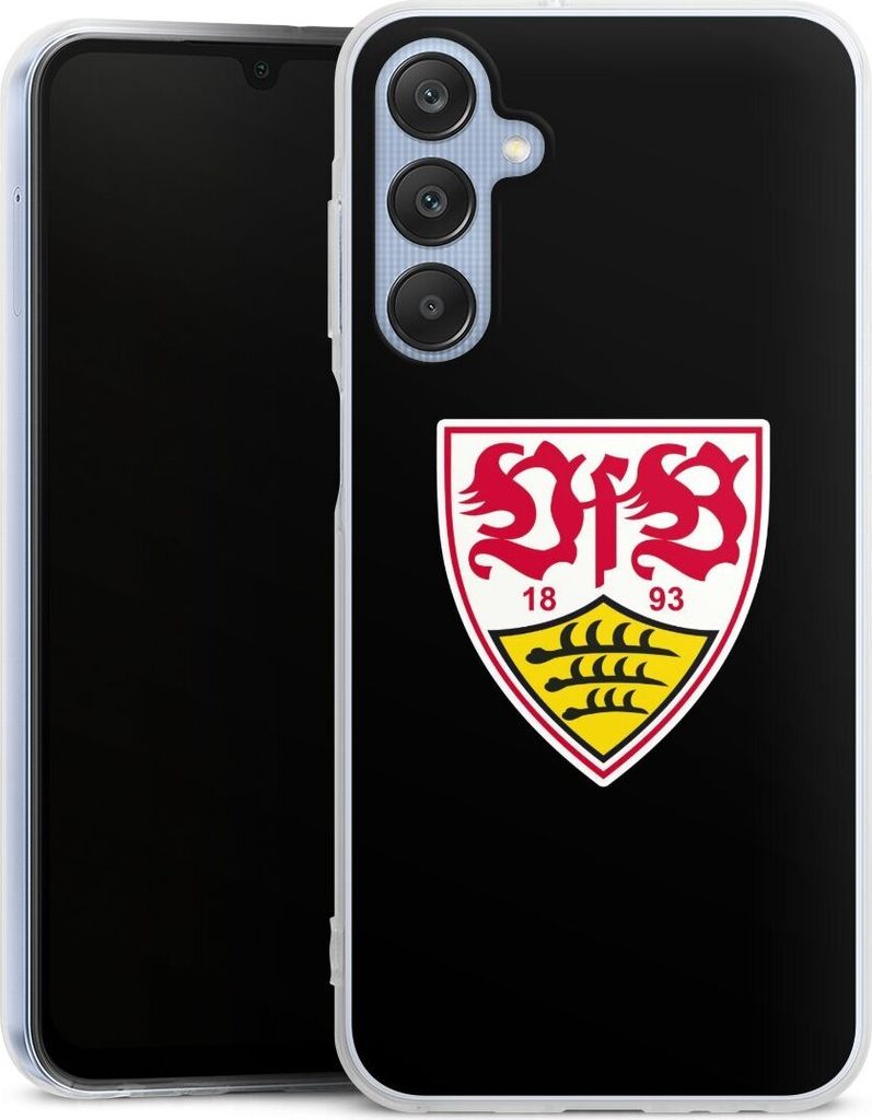 DeinDesign Handyhülle für Samsung Galaxy A25 5G Silikon Hülle Case Smartphone Schutzhülle Offizielles Lizenzprodukt VfB Stuttgart Wappen