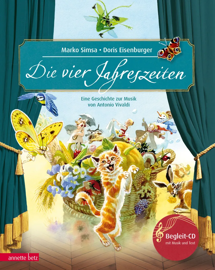 Album illustré Die vier Jahreszeiten avec CD audio d'apprentissage allemand