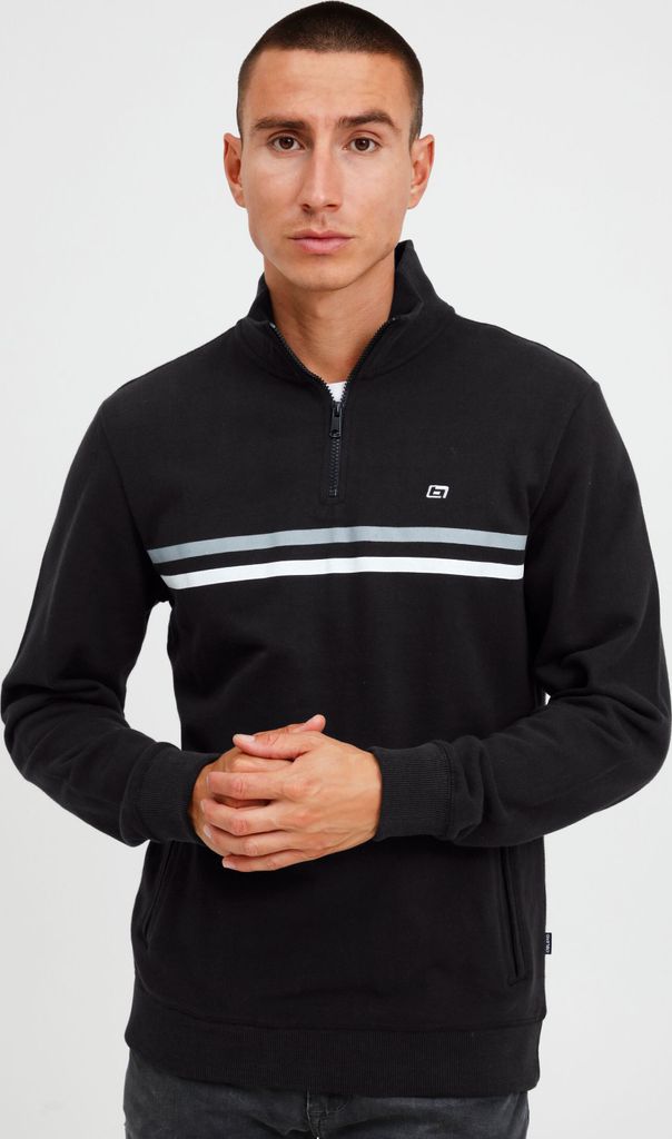 BLEND BHJannes Troyer Herren Sweatshirt Pullover Sweater mit Stehkragen aus 100% Baumwolle