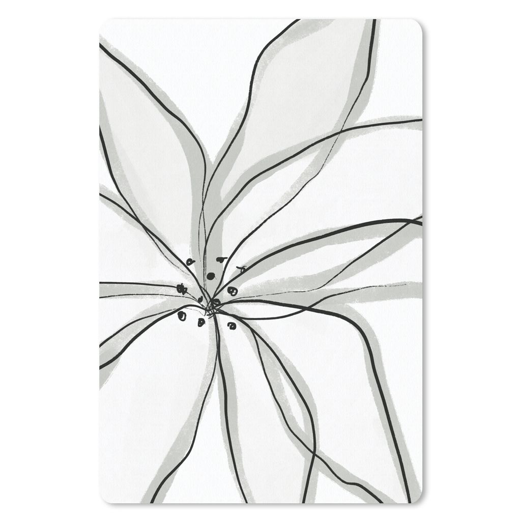 MuchoWow Mauspad Mousepad Blumen - Abstrakt - Design 18x27 cm - Mousepads - Maus Mat - Pad - Mausunterlage