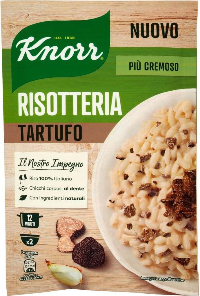 15x Knorr Risotto al Tartufo Reis mit Trüffel 175g 100% italienisch Fertiggerichte Reisgerichte