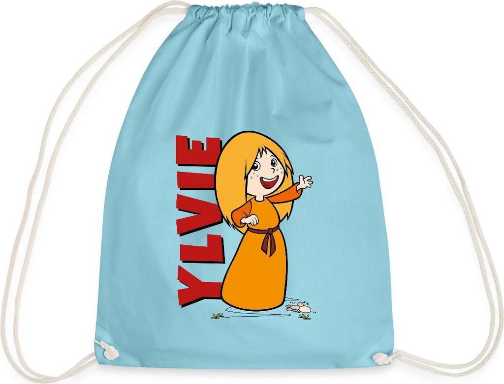 Spreadshirt Wickie Und Die Starken Männer Ylvie Turnbeutel, One size, Aqua