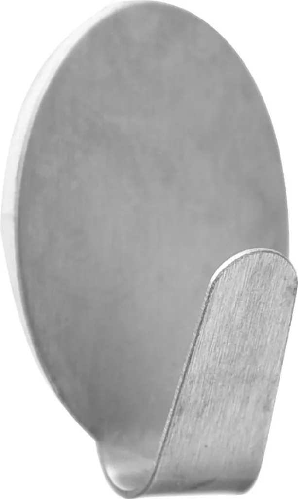 Appendino Adesivo Ovale Acciaio Inox per Strofinacci e Bagno
