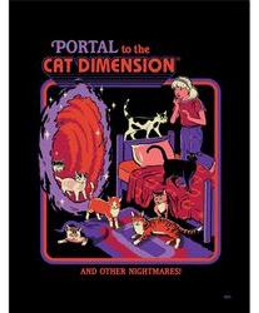 Steven Rhodes - The Cat Dimension - Gerahmter Kunstdruck