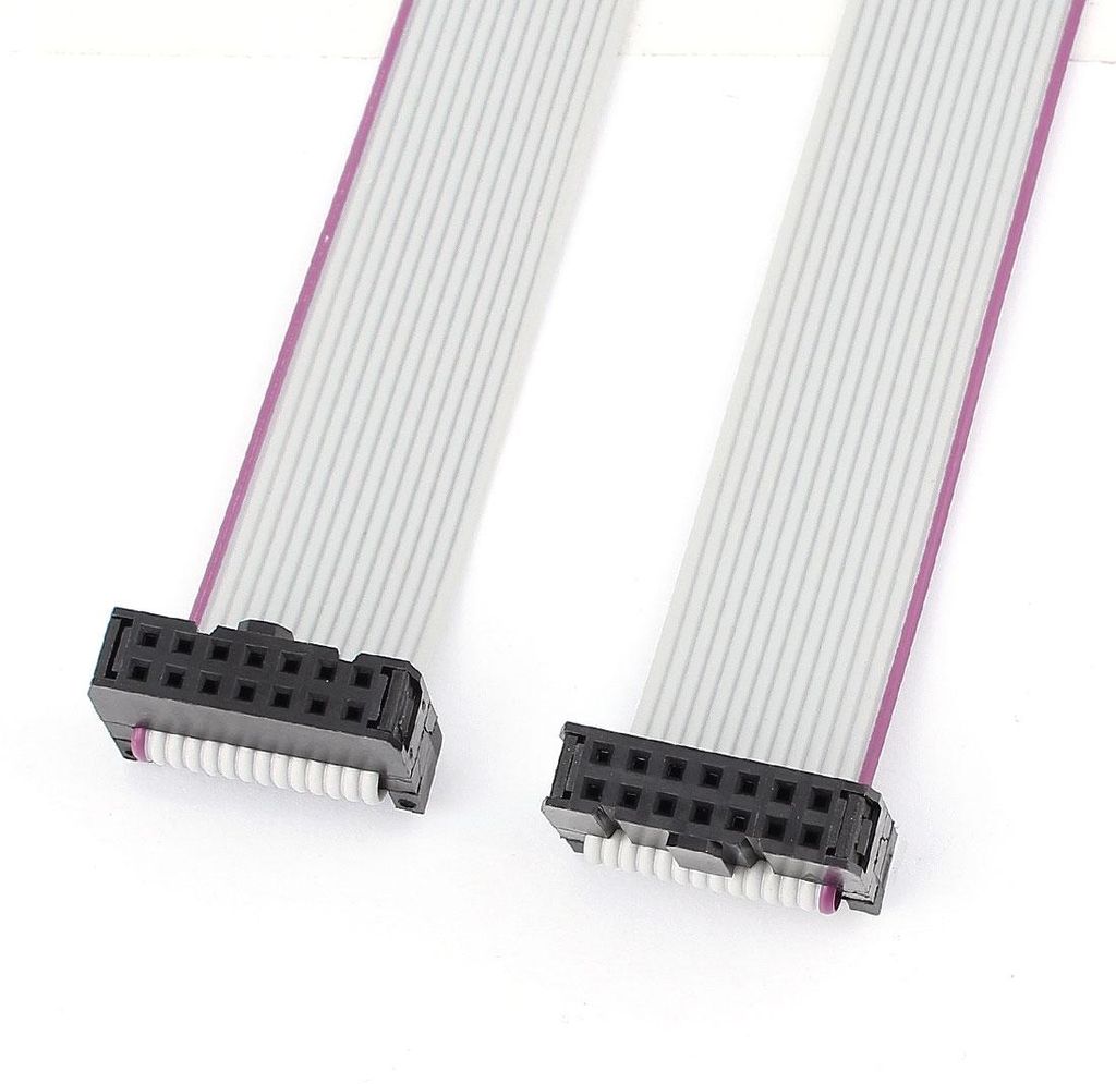 IDC 14-Pin Inner zu Inner Buchse Stecker fest Laufwerk Draht Flach Band Kabel