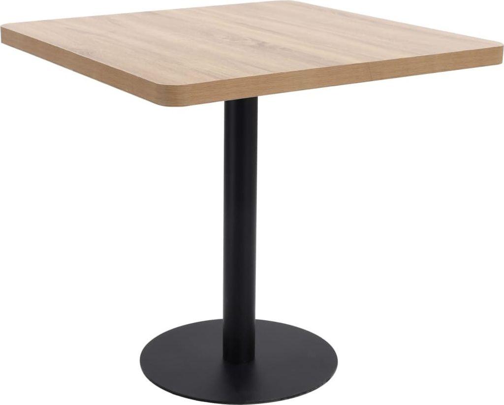 ZMH Bistrotisch Hellbraun 80x80 cm MDF