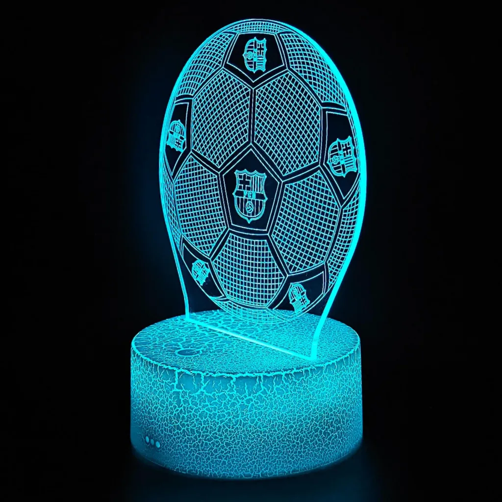 SWTZEQ 3D Luce notturna per bambini barca a vela Led Illusion Lampada 16 Colori Controllo Tattile con telecomando, per uomini ragazzi Decorazione Da Comodino lampada