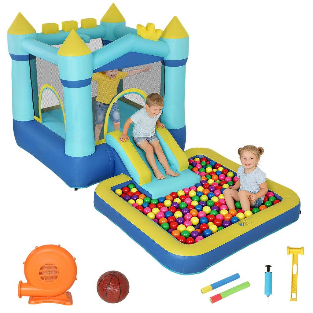 AIYAPLAY Hüpfburg mit Gebläse Aufblasbar Spielcenter mit Produktbild 
