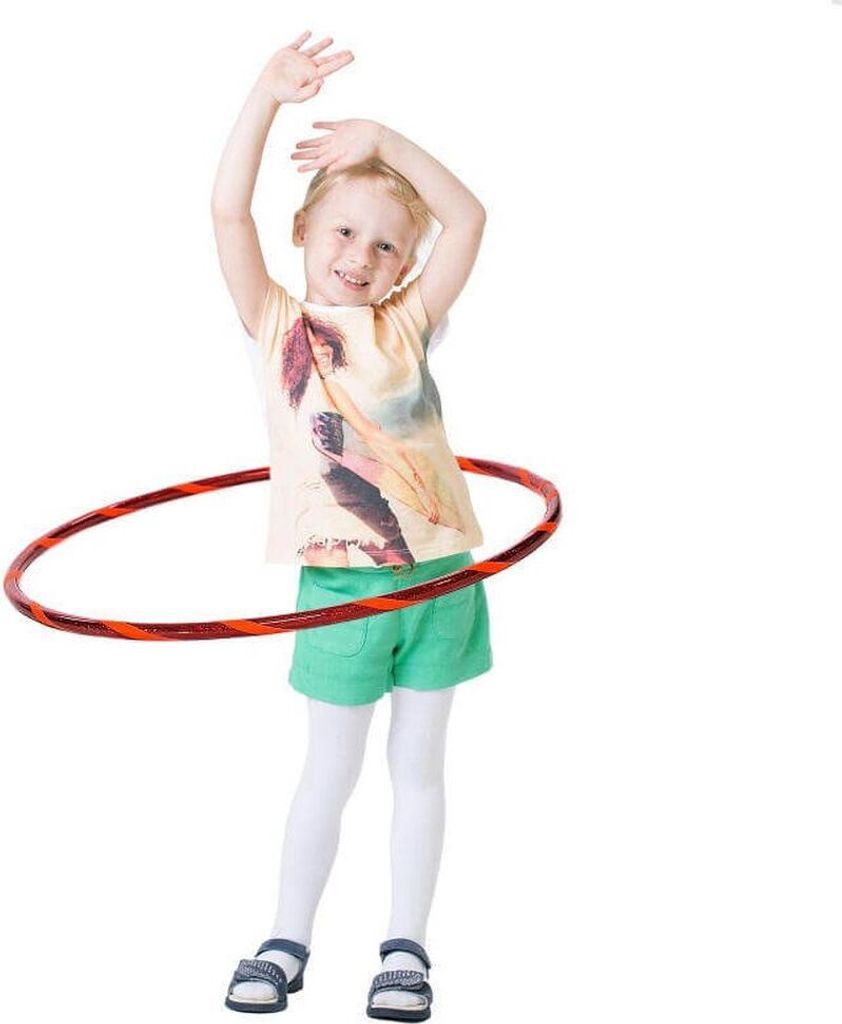 Glamour Kinder Hula Hoop, Ø70cm, Rot-Orange