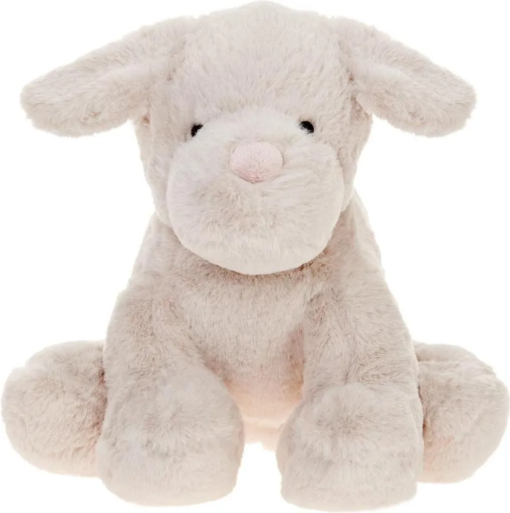 Peluche Chien Renee Beige 25 cm - Doudou Chiot Pour Enfant 13865