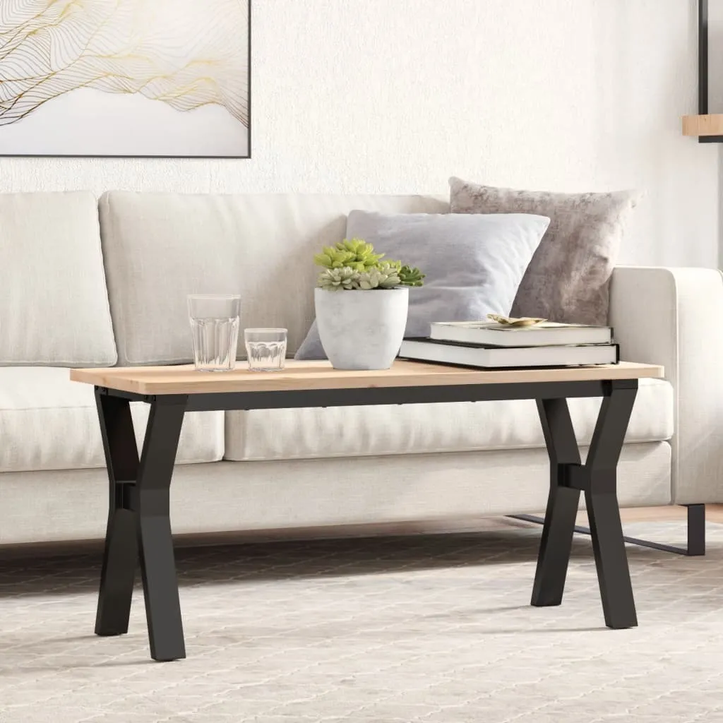 Tavolino Slim Acciaio Stabli Möbel 90x30x43 cm - Stile Loft Industriale