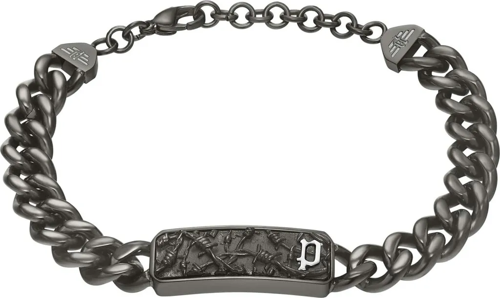 Regalo Uomo: Bracciale Police Wire PEAGB0033803 Acciaio Grigio