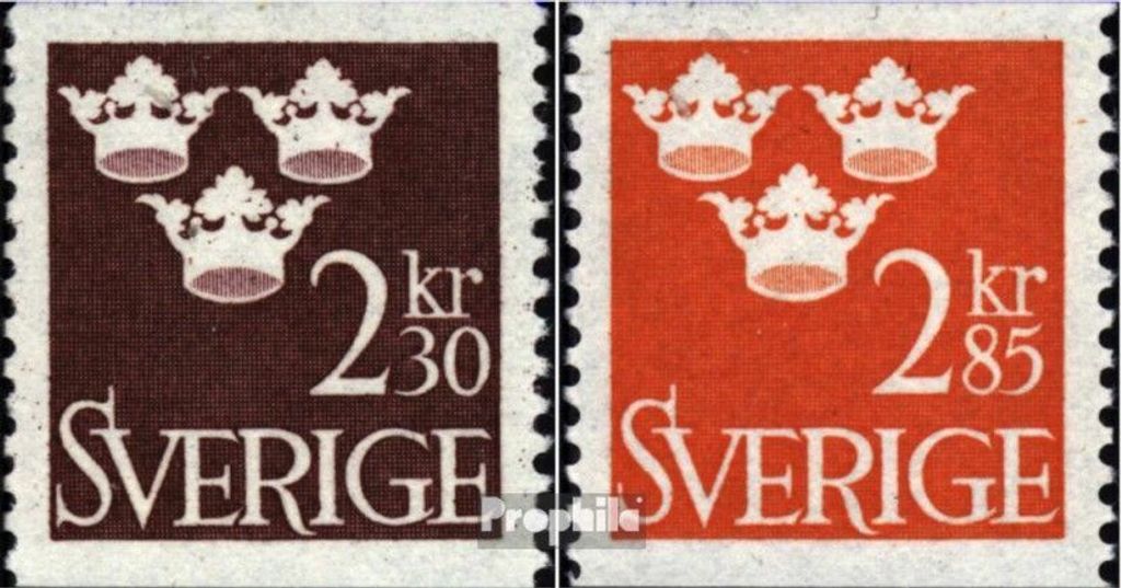 Briefmarken Schweden 1965 Mi 538-539 (kompl.Ausg.) postfrisch Freimarke