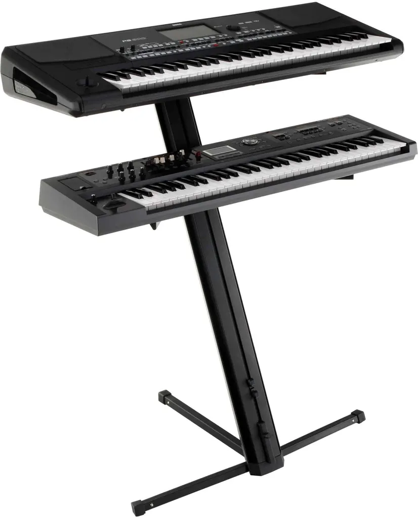 Support de clavier professionnel PROLINE noir - Stand stable et pliable - 9