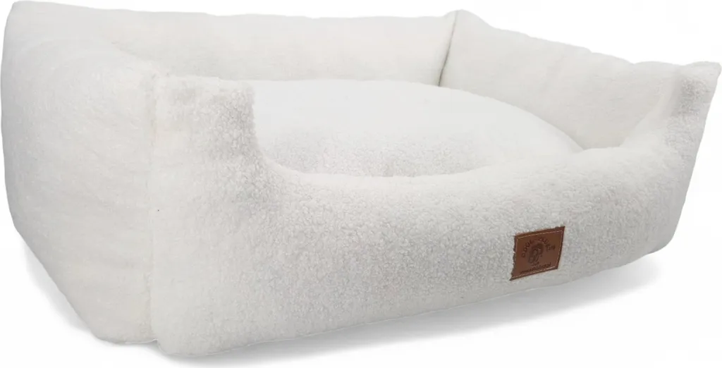 Lit pour chien lavable 95x75 cm sofa moelleux avec bords surélevés - 9