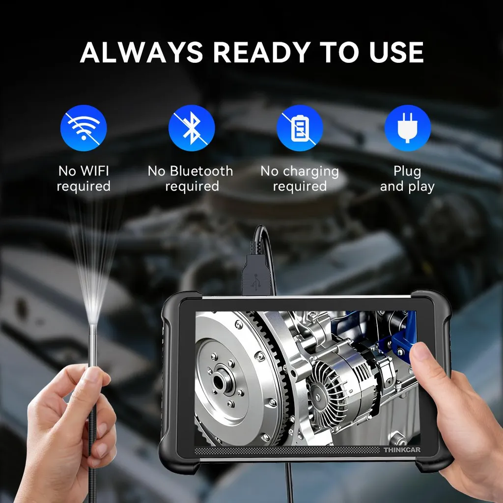 MUCAR E021 Caméra d'inspection vidéo haute résolution avec éclairage LED - 4