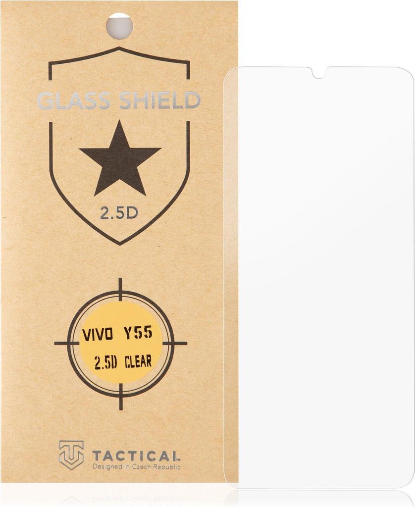 Tactical Glass Shield 2.5D Schutzglas für Vivo Y55 - Optimaler Displayschutz KP22833