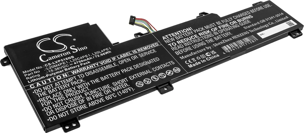 Batteria Potenziata TECHTEK 75Wh per Lenovo IdeaPad 5 Pro 16ACH6