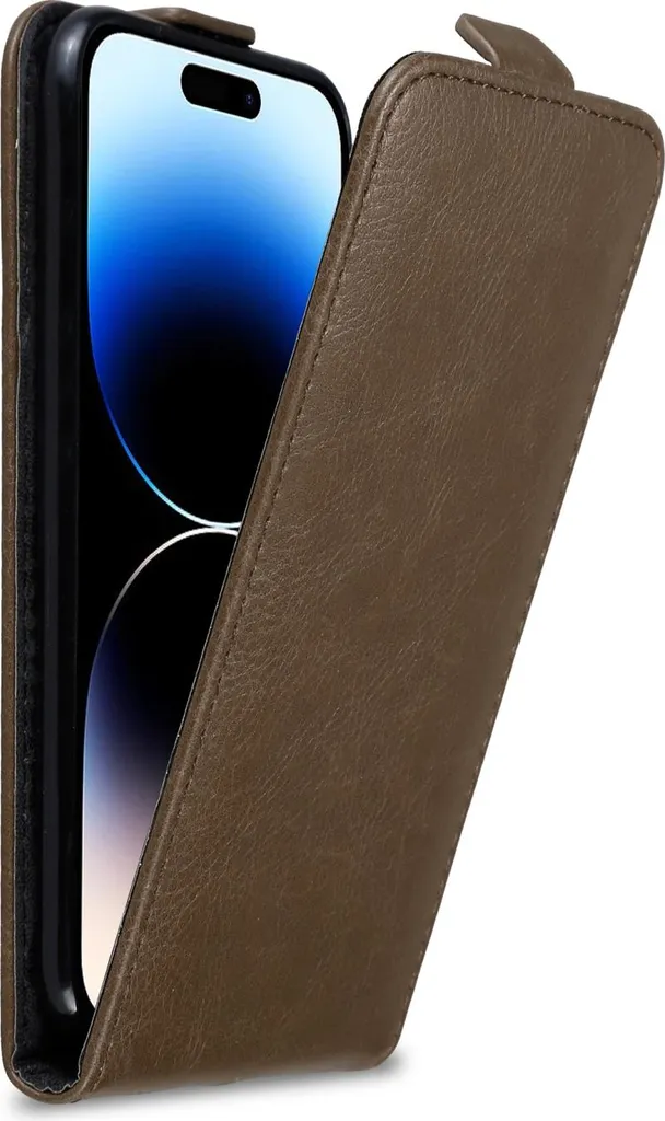 Cadorabo Custodia Flip In Similpelle Marrone Cioccolato Per HTC One M4 Mini – Cover Wallet Con Chiusura Magnetica E Rotazione 360°