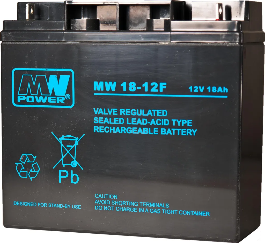 Batteria 12V 18Ah MW 18-12F AGM VRLA | Potenza per i tuoi Progetti