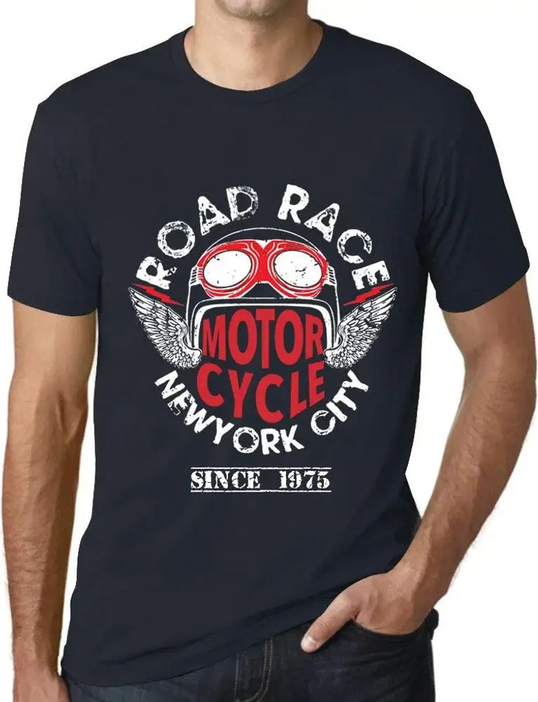 Herren Grafik T-Shirt Motorrad-Straßenrennen seit 1975 – Motorcycle Road Race Since 1975 – Geschenk 49. Geburtstag Jahrestag 49 Jahre Jubiläu...