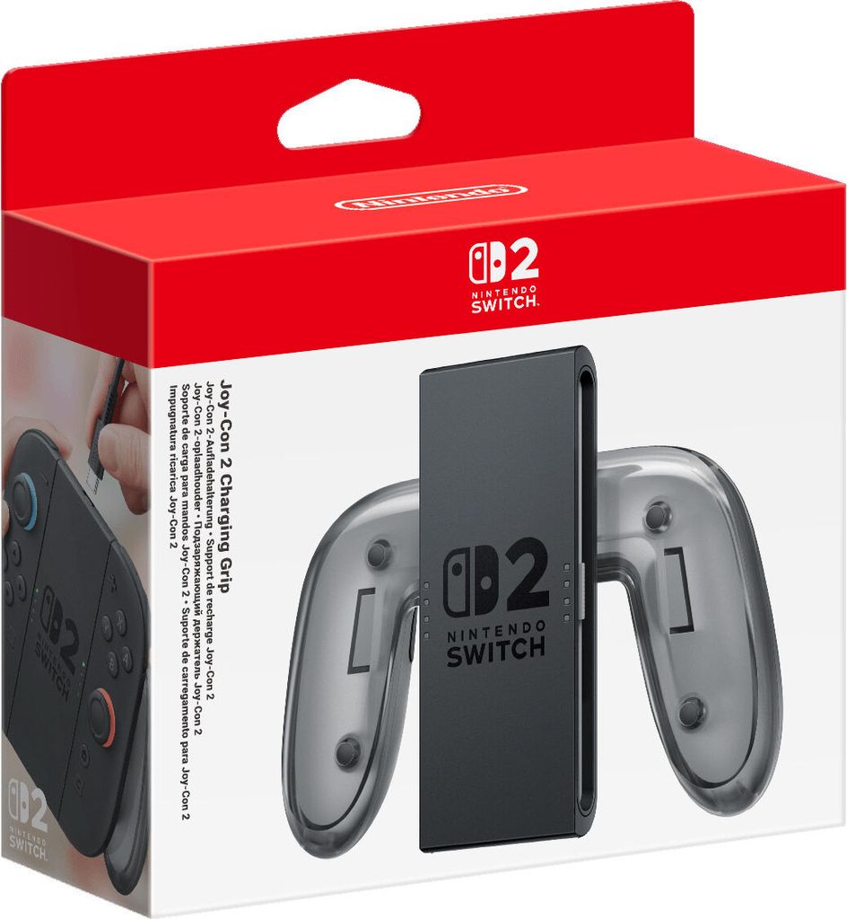 Nintendo Joy-Con 2-Aufladehalterung, Nintendo Switch 2, Steuerungsgrip, Schwarz, Transparent, Kunststoff, Nintendo, Joy-Con 2